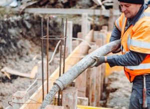 concrete pour