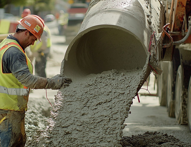 large concrete pour