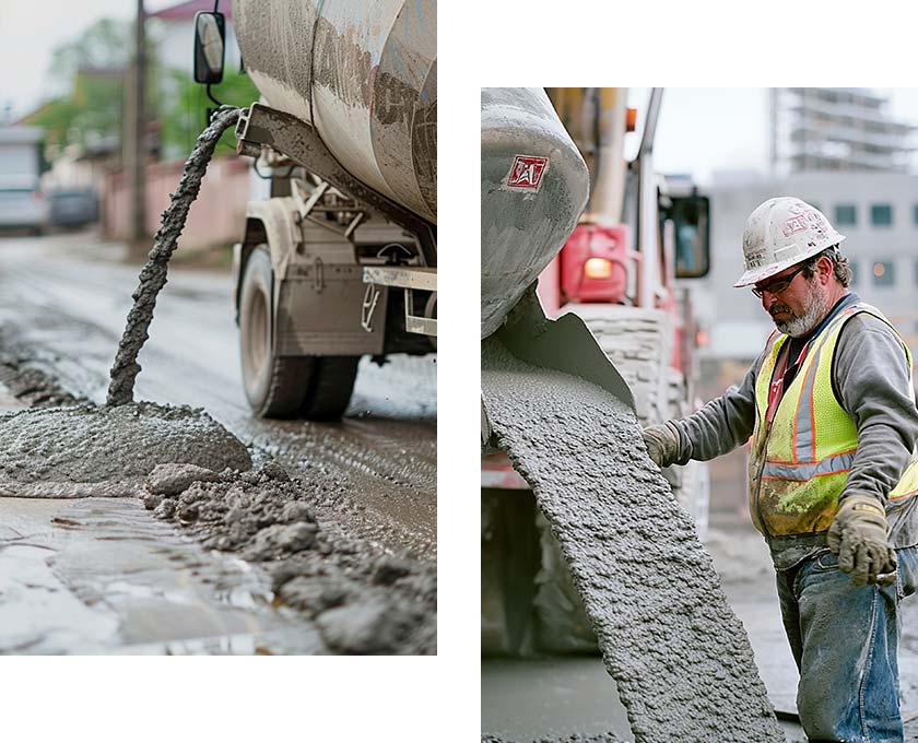 concrete pouring