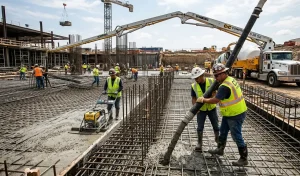 cold weather concrete pours