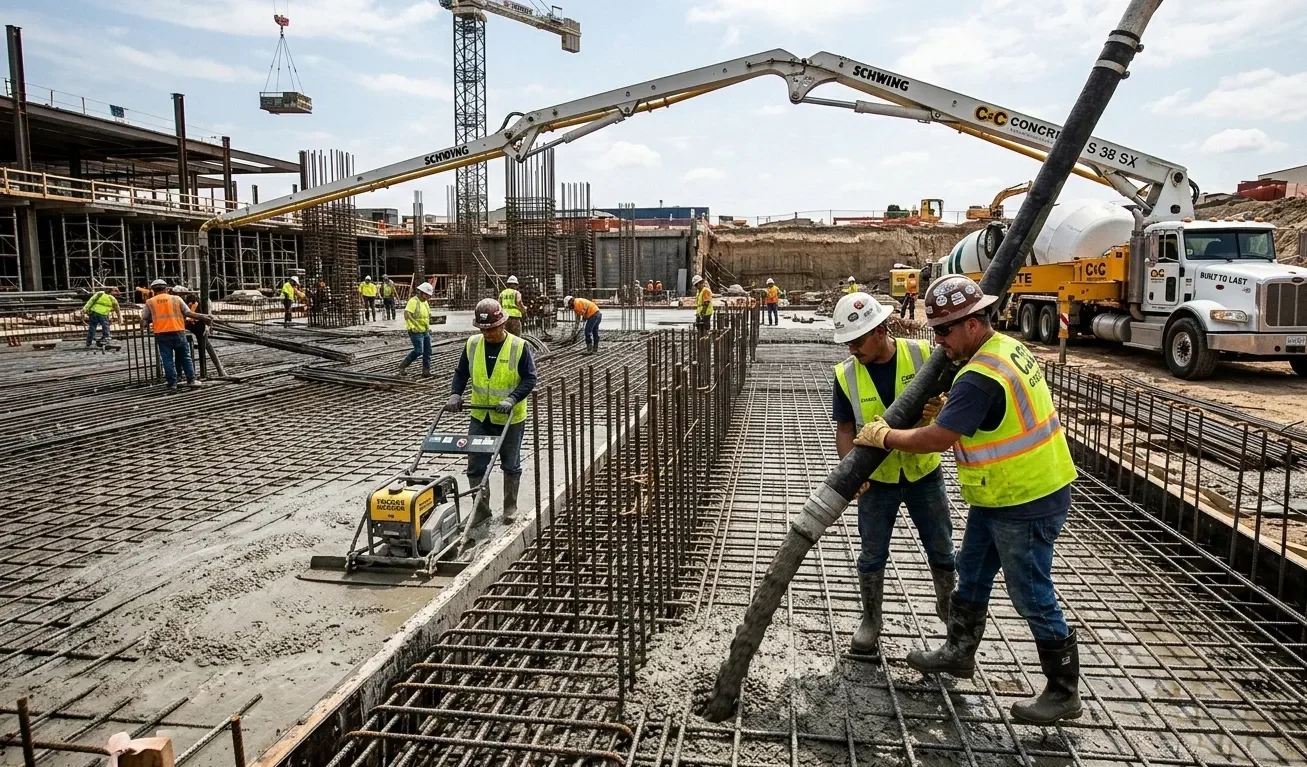 cold weather concrete pours