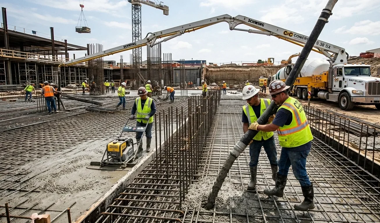 cold weather concrete pours